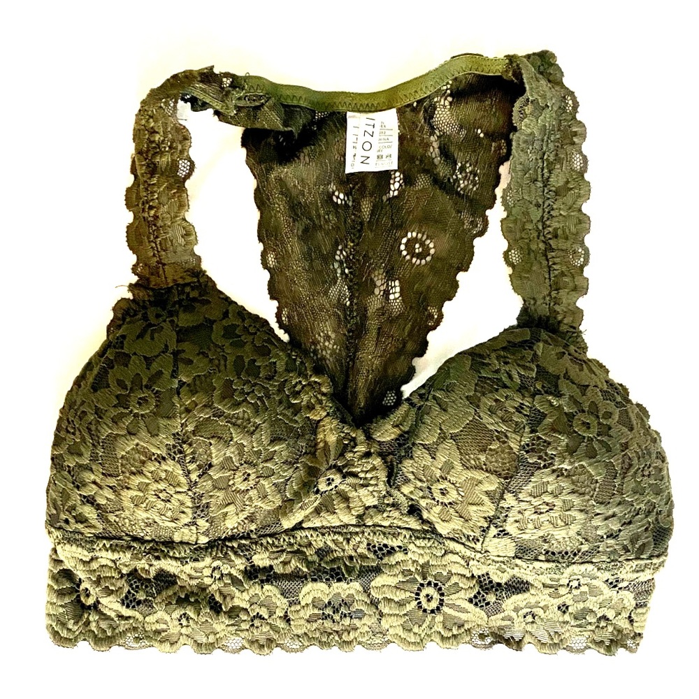 Green Lace Bralette
